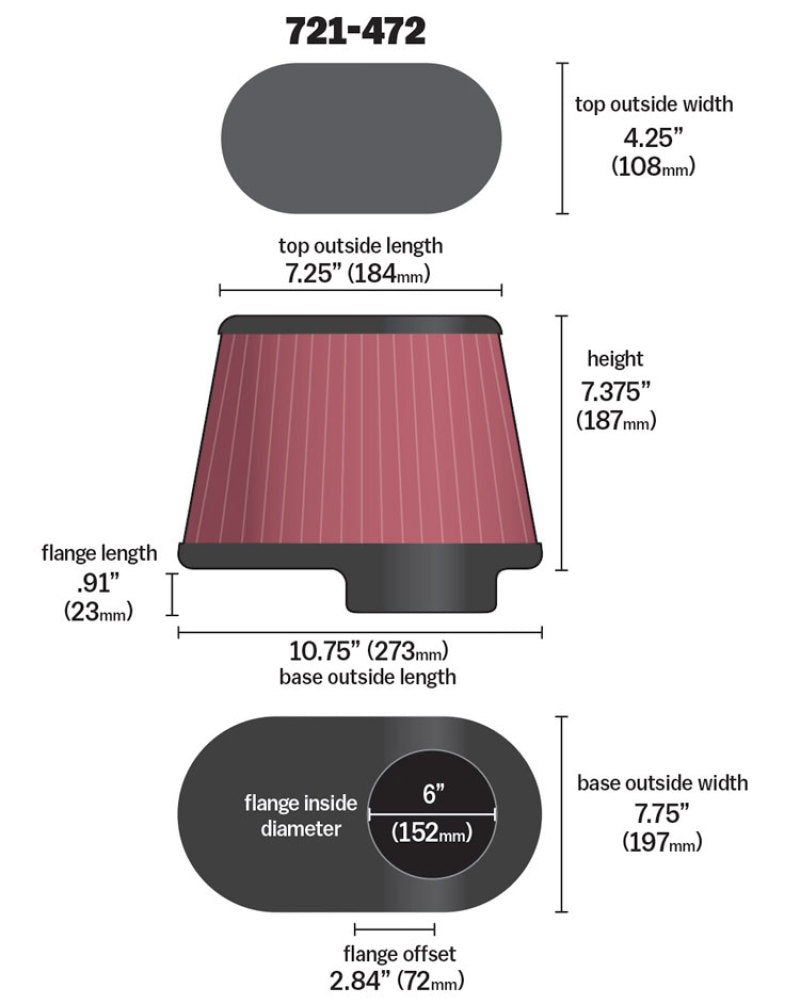 Air Intake Components AIR721-472 Airaid