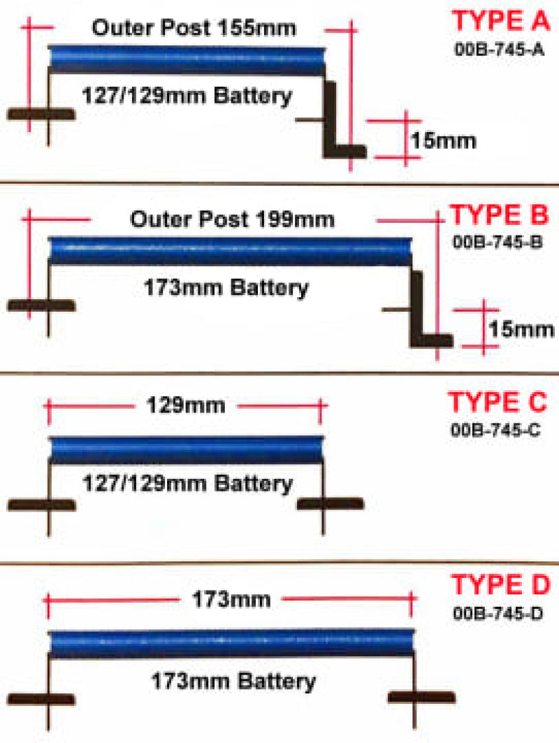 Battery Tiedowns CUS00B 745 D Cusco