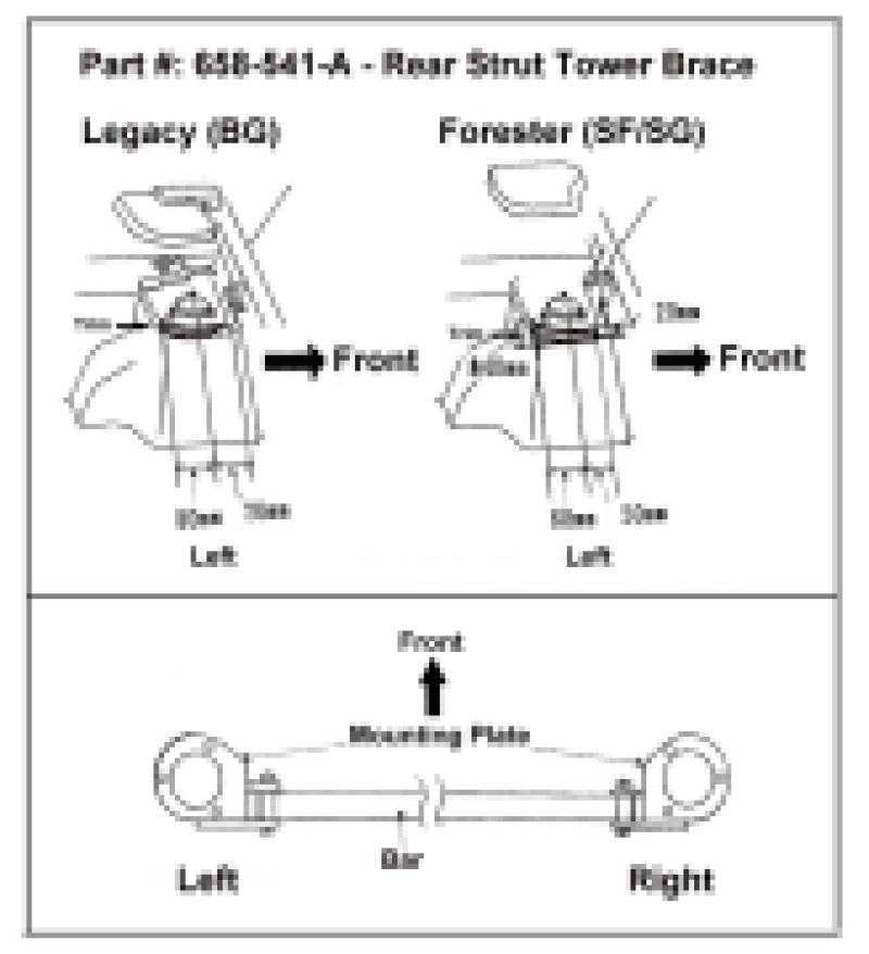 Strut Bars CUS658 511 A Cusco