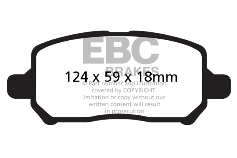 Brake Pads - OE EBCUD956 EBC