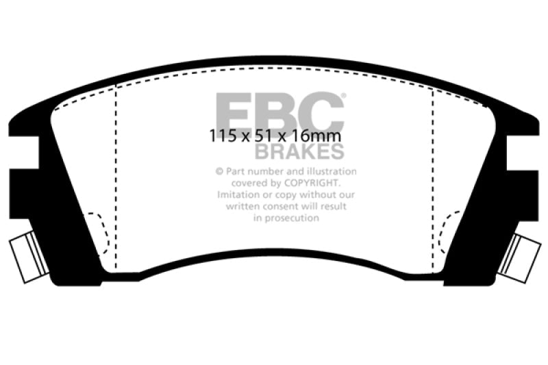Brake Pads - OE EBCUD509 EBC