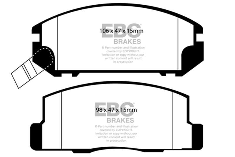 Brake Pads - Performance EBCDP21107 EBC