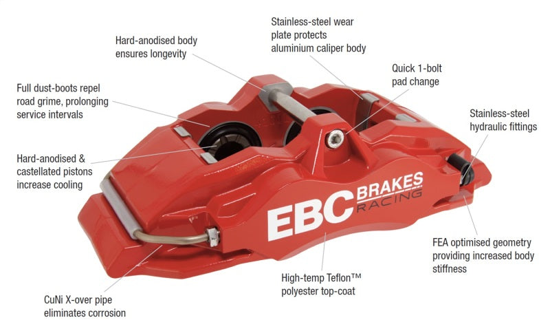 Brake Calipers - Perf EBCBC4104RED-L EBC