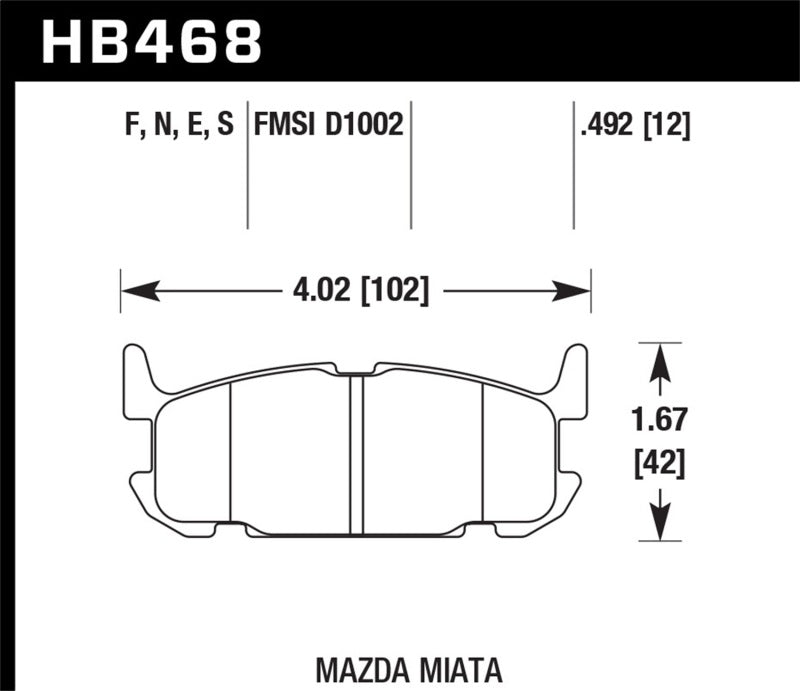 Brake Pads - Performance HAWKHB468N.492 Hawk