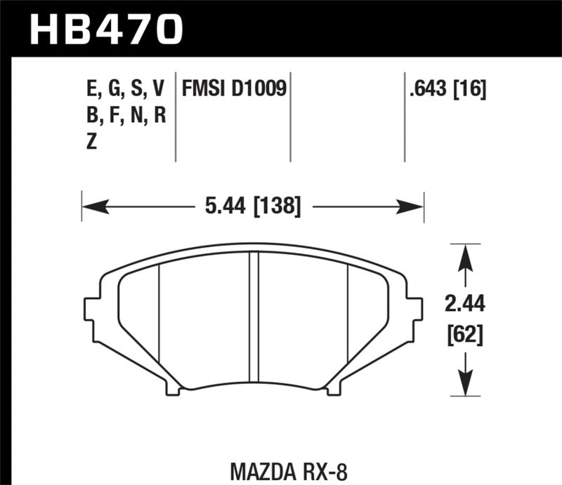Brake Pads - Performance HAWKHB470F.643 Hawk