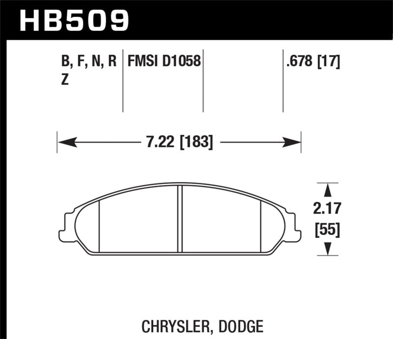 Brake Pads - Performance HAWKHB509Z.678 Hawk