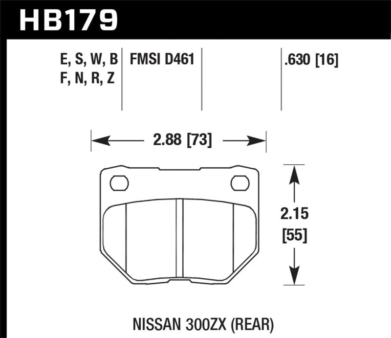 Brake Pads - Performance HAWKHB179Z.630 Hawk