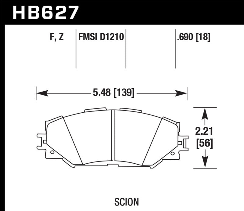 Brake Pads - Performance HAWKHB627B.690 Hawk