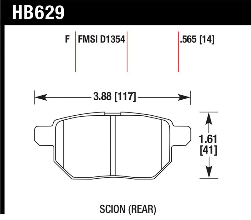 Brake Pads - Performance HAWKHB629F.565 Hawk