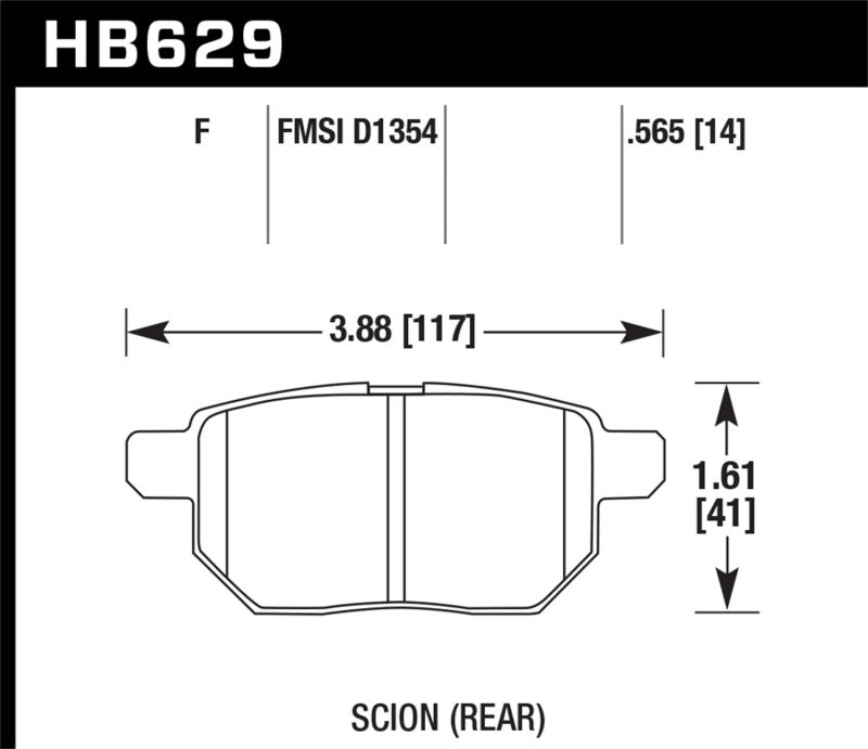 Brake Pads - Performance HAWKHB629B.565 Hawk