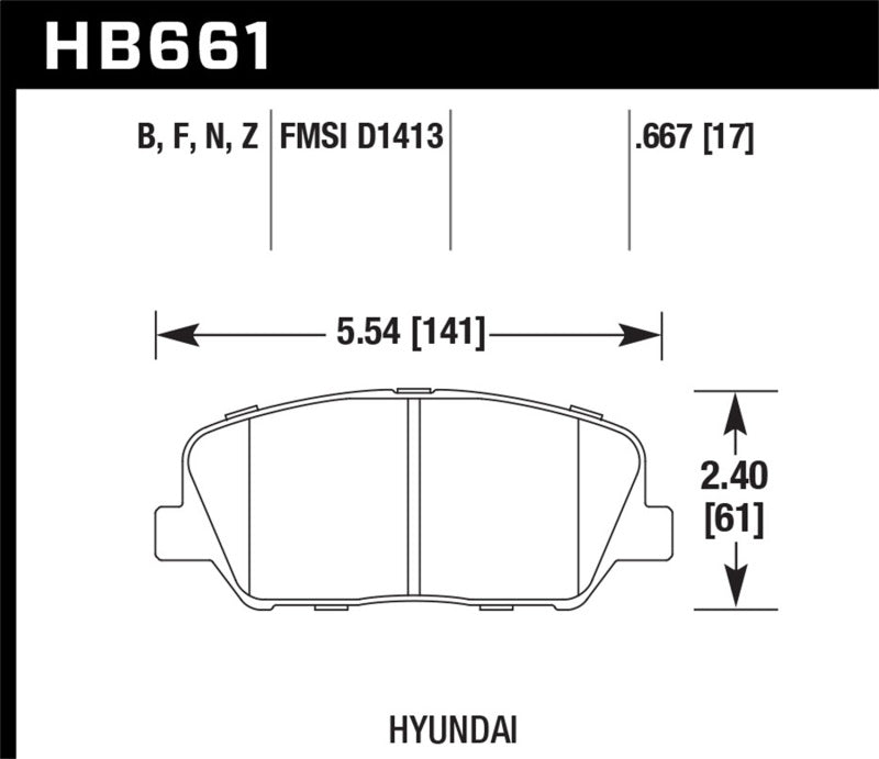 Brake Pads - Performance HAWKHB661F.667 Hawk