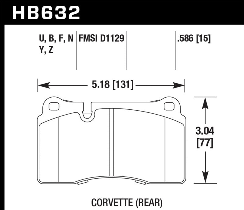 Brake Pads - Performance HAWKHB632B.586 Hawk