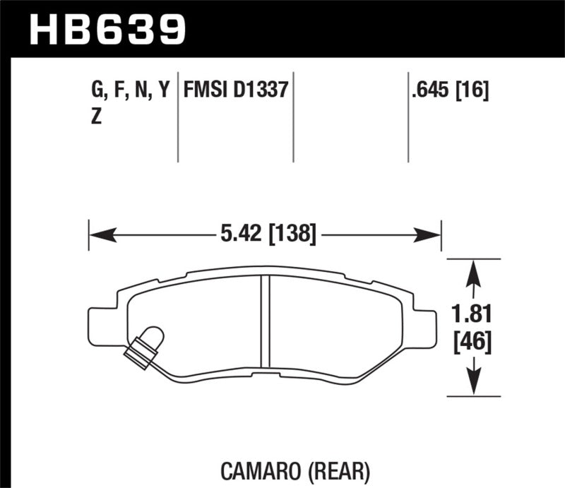 Brake Pads - Performance HAWKHB639B.645 Hawk
