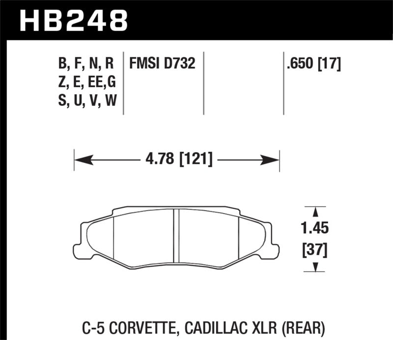Brake Pads - Performance HAWKHB248B.650 Hawk