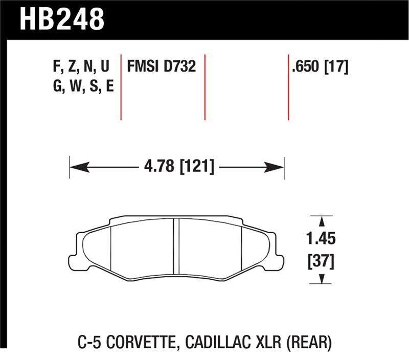 Brake Pads - Performance HAWKHB248B.650 Hawk