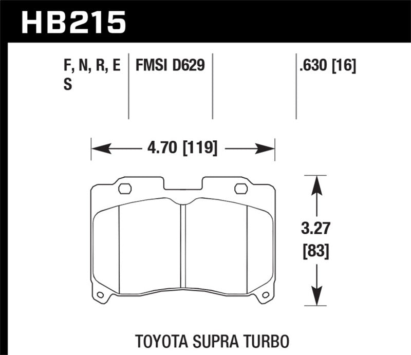 Brake Pads - Performance HAWKHB215F.630 Hawk
