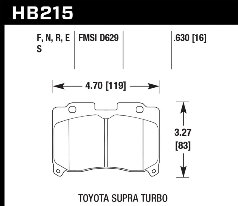 Brake Pads - Performance HAWKHB215F.630 Hawk