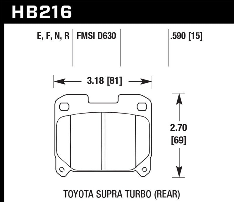 Brake Pads - Performance HAWKHB216F.590 Hawk