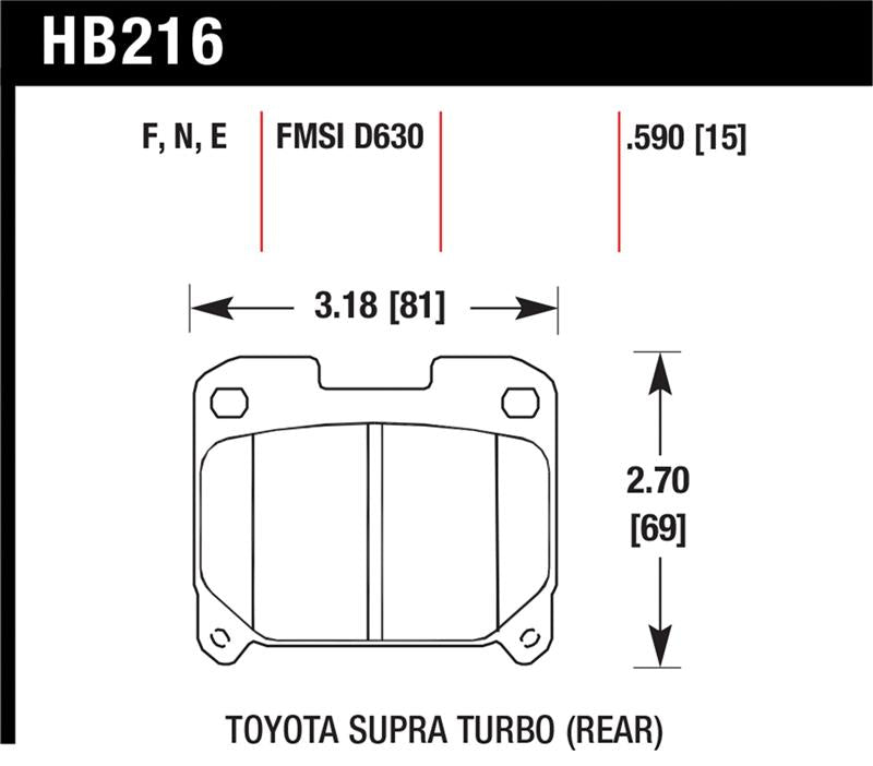 Brake Pads - Performance HAWKHB216F.590 Hawk