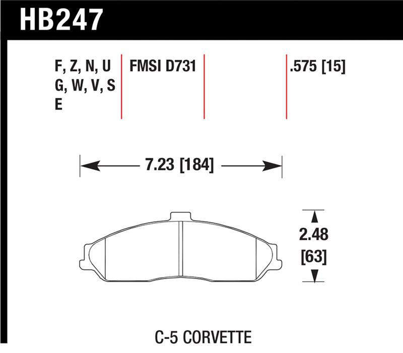Brake Pads - Performance HAWKHB247F.575 Hawk