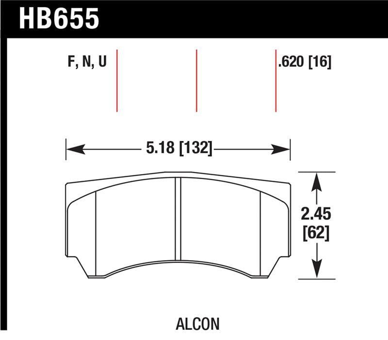 Brake Pads - Performance HAWKHB655F.620 Hawk