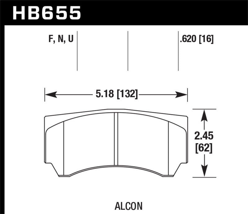 Brake Pads - Performance HAWKHB655F.620 Hawk