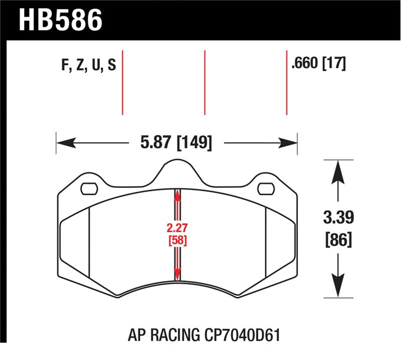 Brake Pads - Performance HAWKHB586Z.660 Hawk