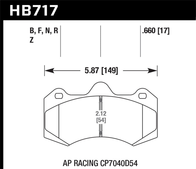 Brake Pads - Performance HAWKHB717B.660 Hawk