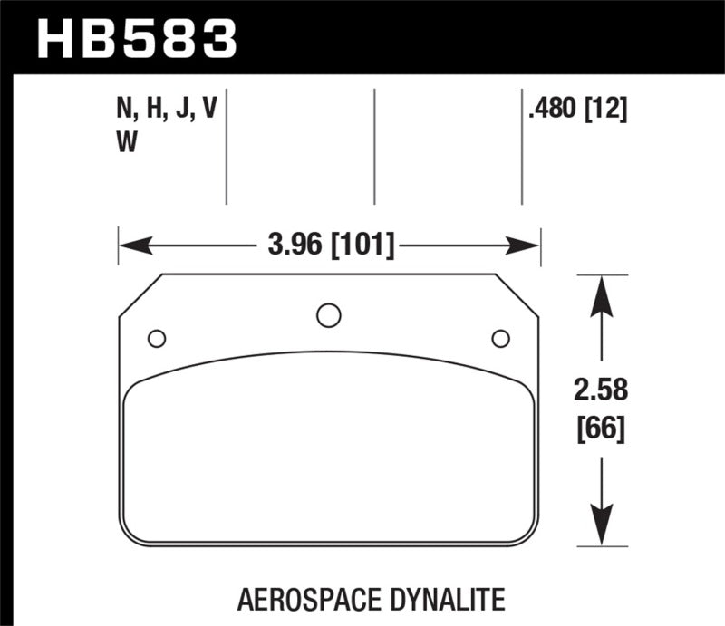 Brake Pads - Performance HAWKHB583N.480 Hawk