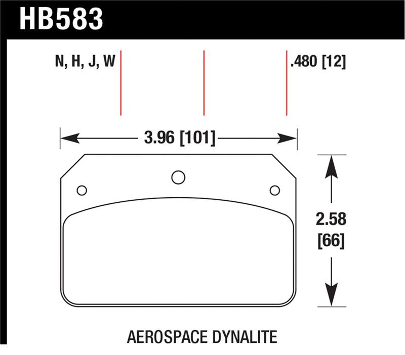 Brake Pads - Performance HAWKHB583N.480 Hawk