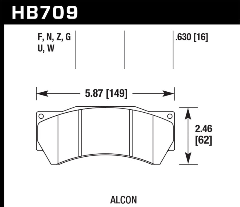 Brake Pads - Performance HAWKHB709B.630 Hawk