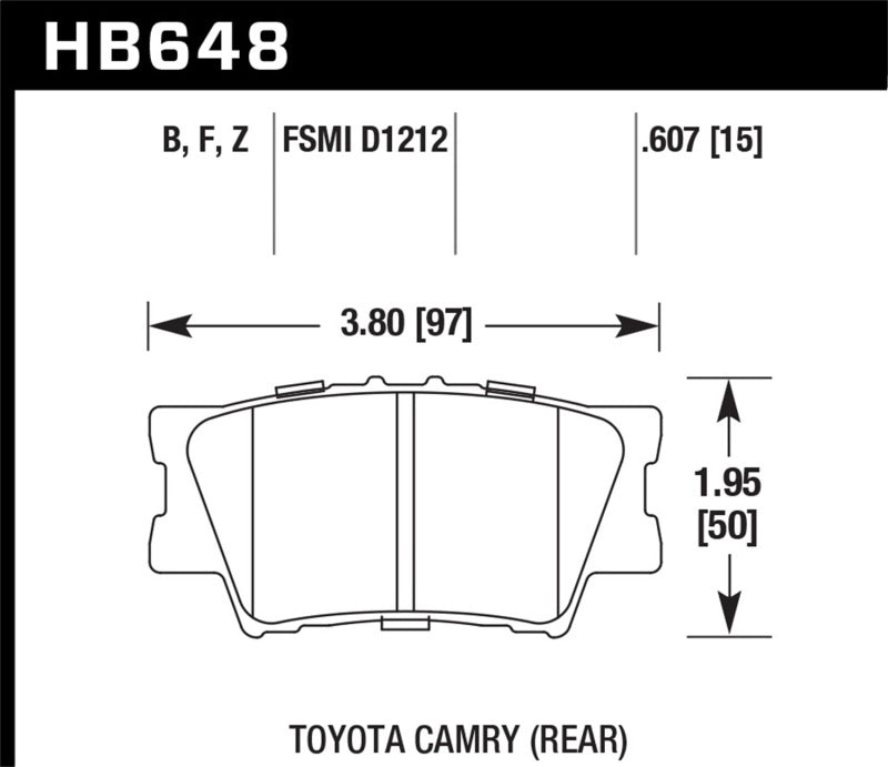 Brake Pads - Performance HAWKHB648F.607 Hawk