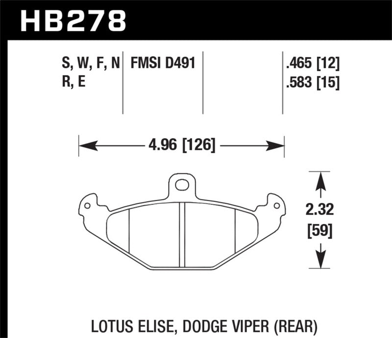 Brake Pads - Performance HAWKHB278F.583 Hawk