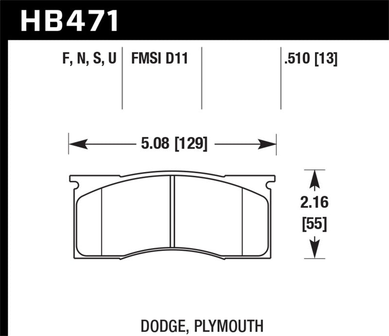 Brake Pads - Performance HAWKHB471F.510 Hawk