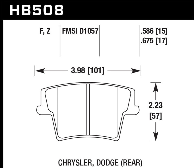 Brake Pads - Performance HAWKHB508F.586 Hawk