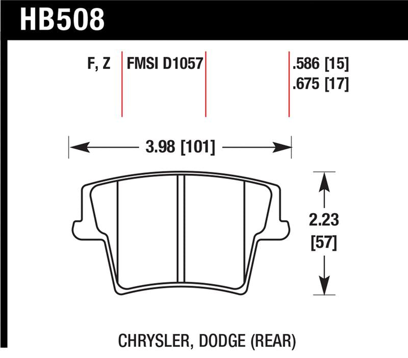 Brake Pads - Performance HAWKHB508F.586 Hawk