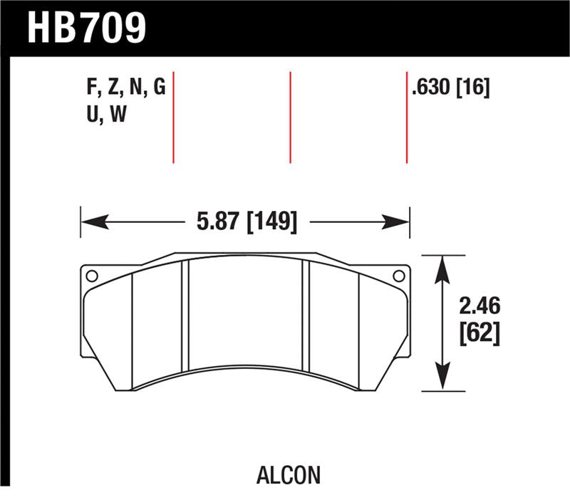 Brake Pads - Performance HAWKHB709F.630 Hawk