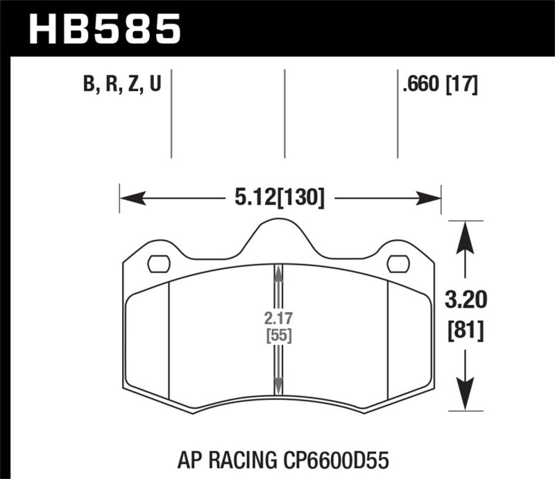 Brake Pads - Performance HAWKHB585Z.660 Hawk