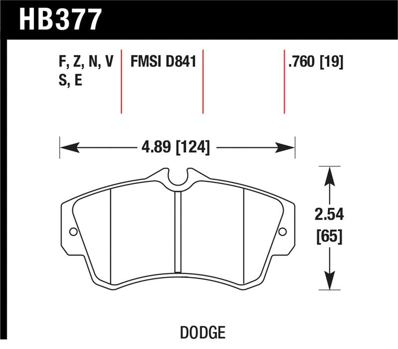 Brake Pads - Performance HAWKHB377N.760 Hawk