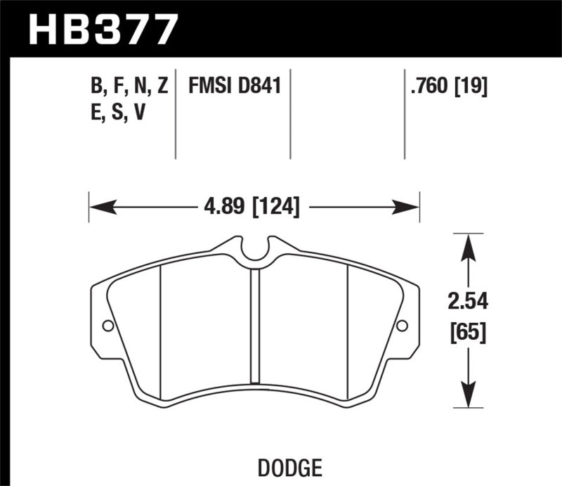 Brake Pads - Performance HAWKHB377N.760 Hawk