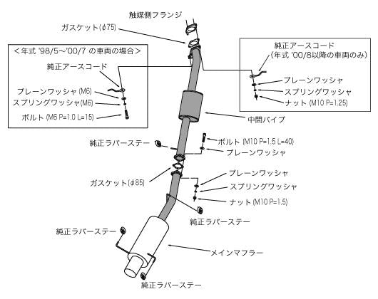 Catback HKS31006-AN016 HKS