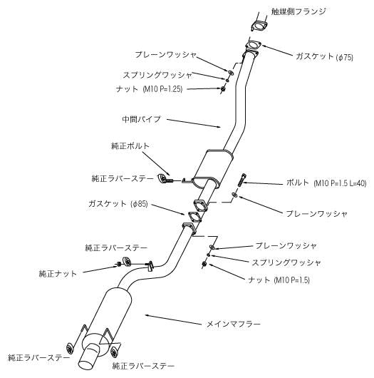 Catback HKS31006-AN017 HKS