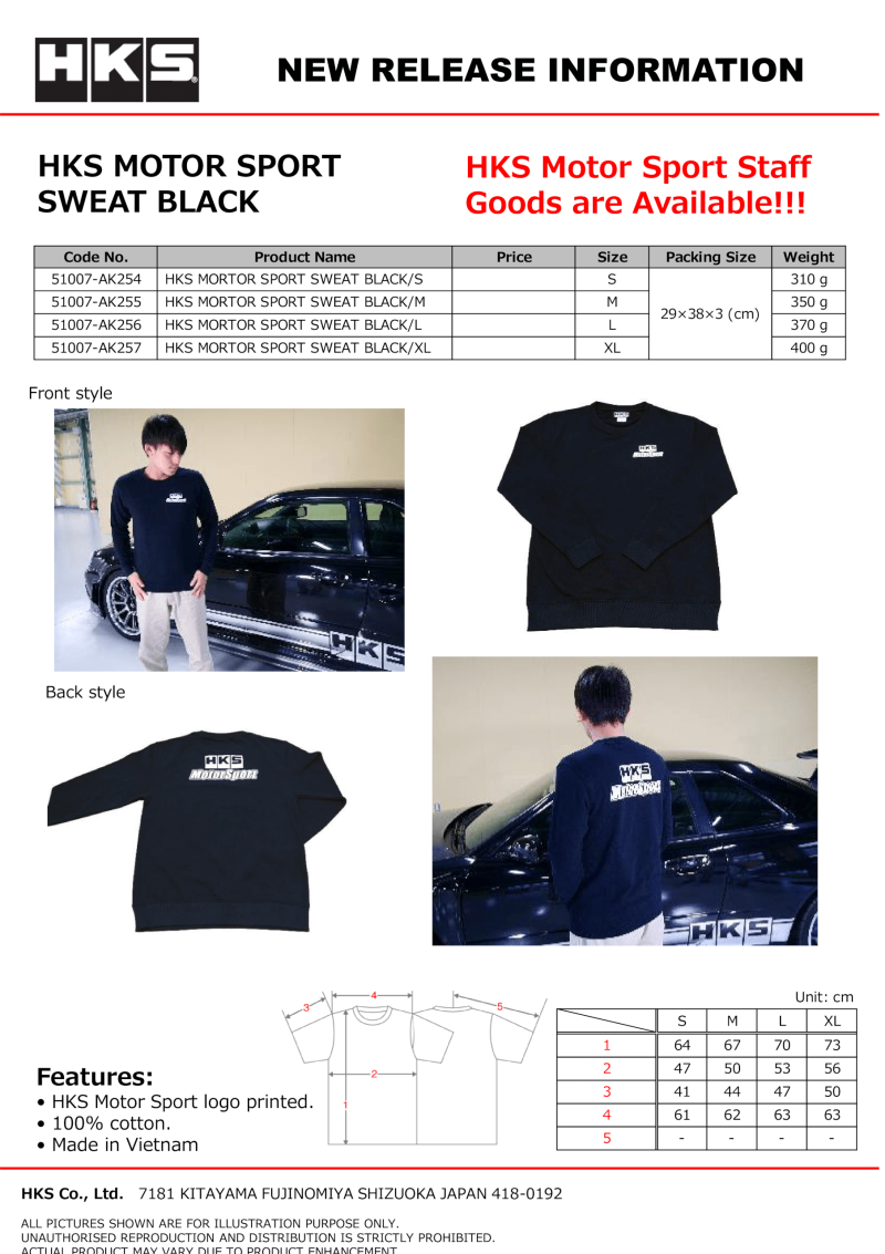 Sweatshirts HKS51007-AK254 HKS