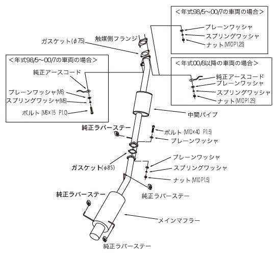 Catback HKS31019-AN012 HKS