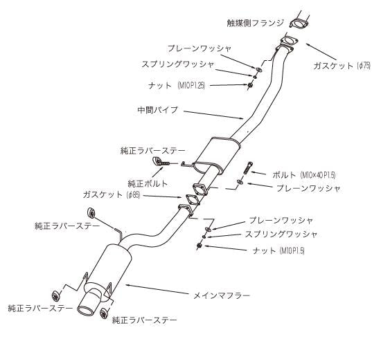 Catback HKS31019-AN011 HKS