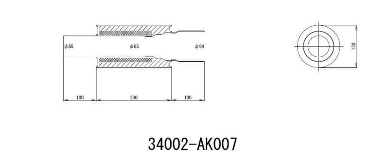 Muffler HKS34002-AK007 HKS