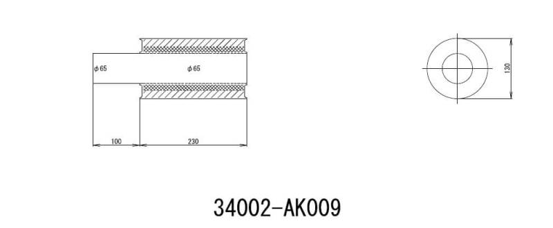 Muffler HKS34002-AK009 HKS