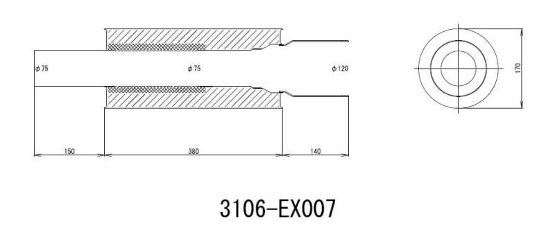 Catback HKS3106-EX007 HKS