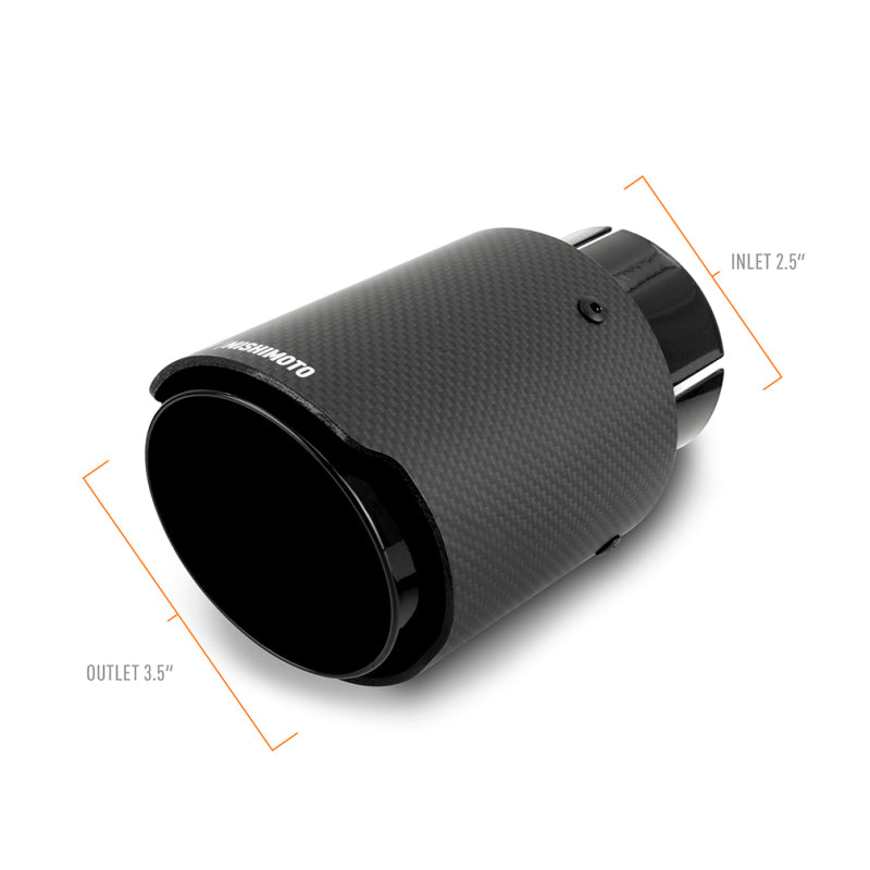 Muffler MISMMEXH-TIP-CFD25BK Mishimoto