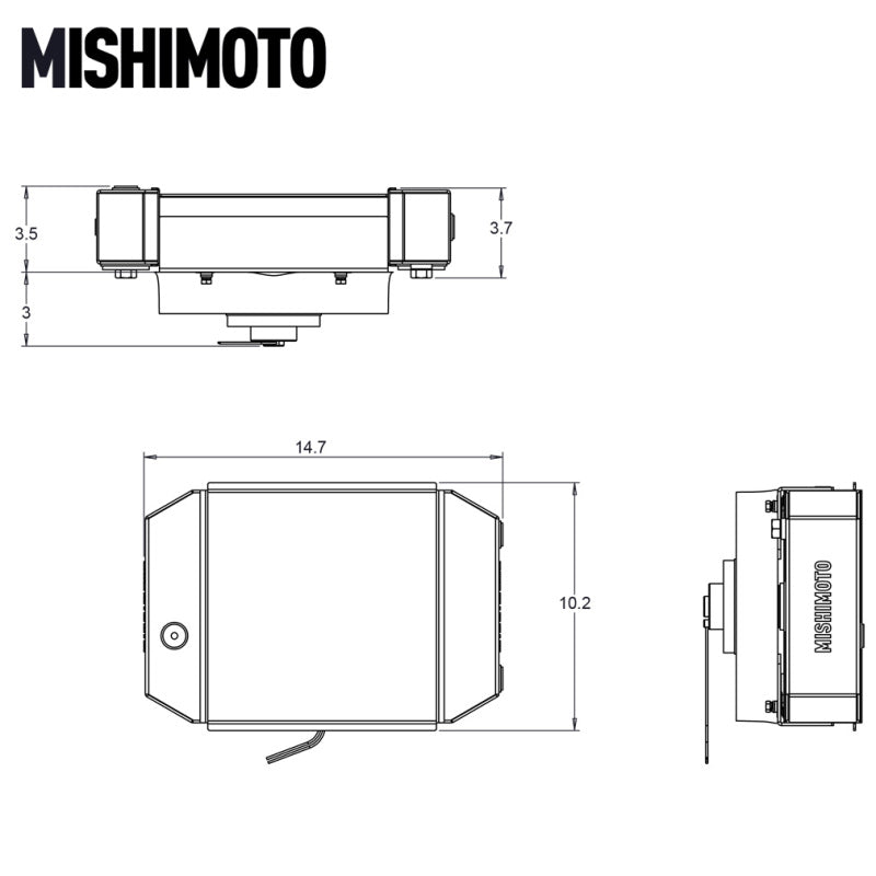 Radiators MISMMRAD-UNI-DRGBK Mishimoto